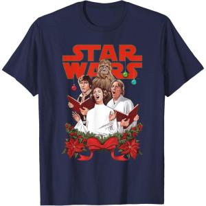 image:imageStar Wars Rebel Choir Funny Holiday TShirtNavy Blue