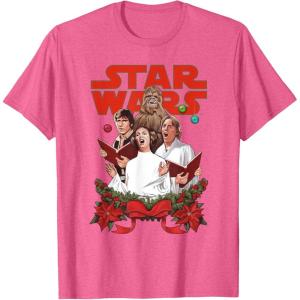 image:imageStar Wars Rebel Choir Funny Holiday TShirtPink Heather