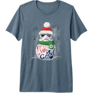 image:imageStar Wars Stormtrooper Up to Snow Good Funny Holiday Premium Triblend TShirtSlate Grey