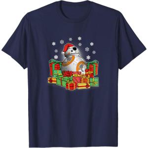 image:imageStar Wars The Force Awakens Christmas BB8 Full Of Presents TShirtNavy Blue