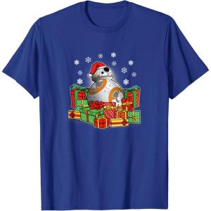 image:imageStar Wars The Force Awakens Christmas BB8 Full Of Presents TShirtRoyal Blue