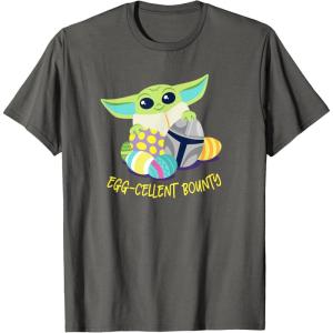 image:imageStar Wars The Mandalorian Grogu Easter Egg Cellent Bounty TShirtAsphalt Grey