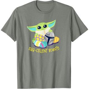 image:imageStar Wars The Mandalorian Grogu Easter Egg Cellent Bounty TShirtOlive Heather