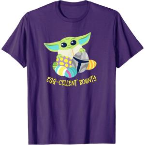 image:imageStar Wars The Mandalorian Grogu Easter Egg Cellent Bounty TShirtPurple