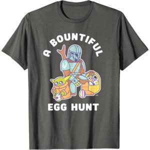 image:imageStar Wars The Mandalorian amp Grogu Bountiful Easter Egg Hunt TShirtAsphalt Grey