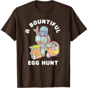image:imageStar Wars The Mandalorian amp Grogu Bountiful Easter Egg Hunt TShirtBrown