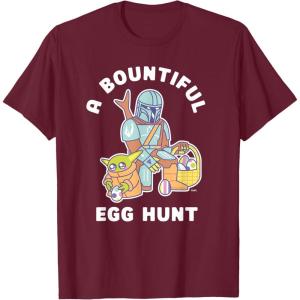 image:imageStar Wars The Mandalorian amp Grogu Bountiful Easter Egg Hunt TShirtBurgundy