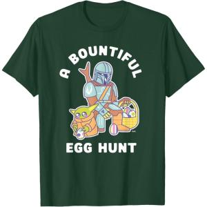 image:imageStar Wars The Mandalorian amp Grogu Bountiful Easter Egg Hunt TShirtDark Green