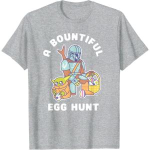 image:imageStar Wars The Mandalorian amp Grogu Bountiful Easter Egg Hunt TShirtHeather Grey