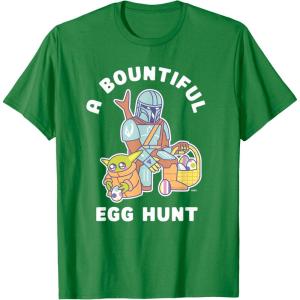 image:imageStar Wars The Mandalorian amp Grogu Bountiful Easter Egg Hunt TShirtKelly Green