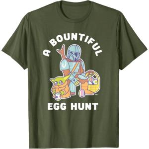 image:imageStar Wars The Mandalorian amp Grogu Bountiful Easter Egg Hunt TShirtOlive Green