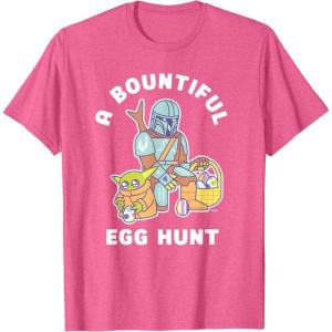 image:imageStar Wars The Mandalorian amp Grogu Bountiful Easter Egg Hunt TShirtPink Heather