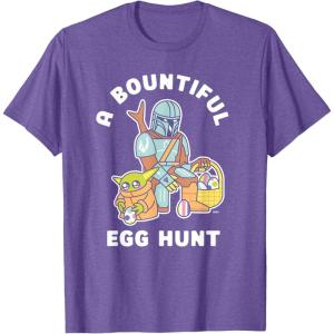 image:imageStar Wars The Mandalorian amp Grogu Bountiful Easter Egg Hunt TShirtPurple Heather