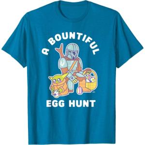 image:imageStar Wars The Mandalorian amp Grogu Bountiful Easter Egg Hunt TShirtSapphire Blue