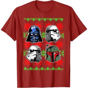 image:imageStar Wars Vader Storm Boba Ugly Christmas Sweater TShirt TShirtCranberry Red