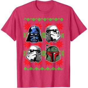 image:imageStar Wars Vader Storm Boba Ugly Christmas Sweater TShirt TShirtRed Heather