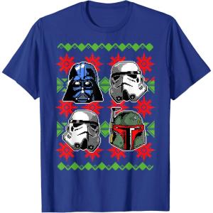 image:imageStar Wars Vader Storm Boba Ugly Christmas Sweater TShirt TShirtRoyal Blue