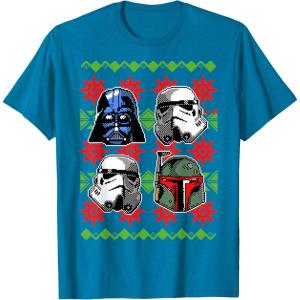 image:imageStar Wars Vader Storm Boba Ugly Christmas Sweater TShirt TShirtSapphire Blue