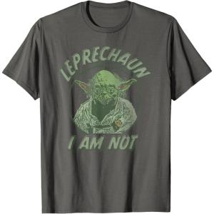 image:imageStar Wars Yoda St Patricks Day Leprechaun I Am Not TShirtAsphalt Grey