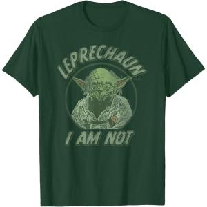 image:imageStar Wars Yoda St Patricks Day Leprechaun I Am Not TShirtDark Green
