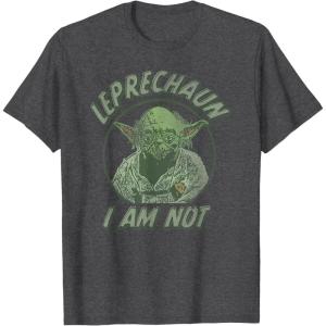 image:imageStar Wars Yoda St Patricks Day Leprechaun I Am Not TShirtDark Heather Grey