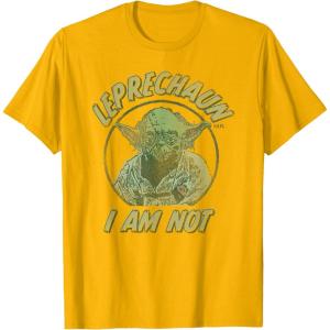 image:imageStar Wars Yoda St Patricks Day Leprechaun I Am Not TShirtGolden Yellow