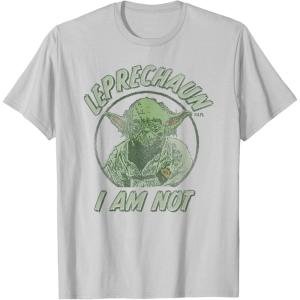 image:imageStar Wars Yoda St Patricks Day Leprechaun I Am Not TShirtSilver Grey