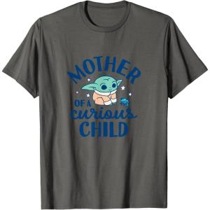 image:imageThe Mandalorian  Grogu  Mother of a Curious Child TShirtAsphalt Grey