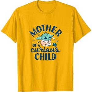image:imageThe Mandalorian  Grogu  Mother of a Curious Child TShirtGolden Yellow