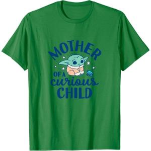 image:imageThe Mandalorian  Grogu  Mother of a Curious Child TShirtKelly Green