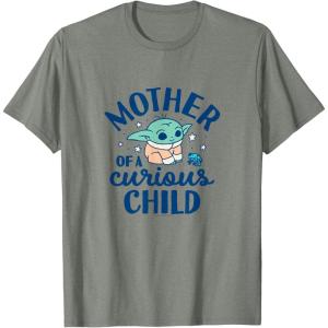 image:imageThe Mandalorian  Grogu  Mother of a Curious Child TShirtOlive Heather