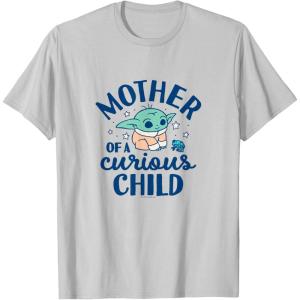 image:imageThe Mandalorian  Grogu  Mother of a Curious Child TShirtSilver Grey
