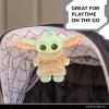 image:imageKids Preferred Star Wars The Mandalorian Grogu On The Go Sensory Toy  with Teether Crinkle Sounds Tactile Ribbons On The Go Strap for Ages 0 yrs