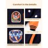 image:imageSTAR WARS Varsity Jacket Zipper Sweatshirt Snap Button Cardigan Boy Coat Girl Apparel Lightweight Outerwear Fall Cloth 213YStar Warsdeep Blue