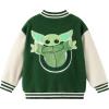 image:imageSTAR WARS Varsity Jacket Zipper Sweatshirt Snap Button Cardigan Boy Coat Girl Apparel Lightweight Outerwear Fall Cloth 213YStar Warsgreen