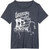 image:imageStar Wars ATAT ATST Dashing Through Snow Christmas TShirt TShirtHeather Blue
