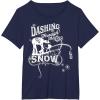 image:imageStar Wars ATAT ATST Dashing Through Snow Christmas TShirt TShirtNavy Blue