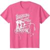 image:imageStar Wars ATAT ATST Dashing Through Snow Christmas TShirt TShirtPink Heather