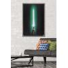 image:imageStar Wars Original Trilogy  Green Lightsaber Wall Poster 34L x 224W Premium Unframed VersionBarnwood Framed Version