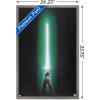 image:imageStar Wars Original Trilogy  Green Lightsaber Wall Poster 34L x 224W Premium Unframed VersionBarnwood Framed Version