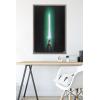 image:imageStar Wars Original Trilogy  Green Lightsaber Wall Poster 34L x 224W Premium Unframed VersionBarnwood Framed Version