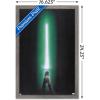 image:imageStar Wars Original Trilogy  Green Lightsaber Wall Poster 34L x 224W Premium Unframed VersionBarnwood Framed Version