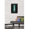 image:imageStar Wars Original Trilogy  Green Lightsaber Wall Poster 34L x 224W Premium Unframed VersionBlack Framed Version