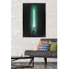 image:imageStar Wars Original Trilogy  Green Lightsaber Wall Poster 34L x 224W Premium Unframed VersionBlack Framed Version
