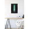 image:imageStar Wars Original Trilogy  Green Lightsaber Wall Poster 34L x 224W Premium Unframed VersionBlack Framed Version