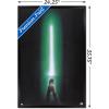 image:imageStar Wars Original Trilogy  Green Lightsaber Wall Poster 34L x 224W Premium Unframed VersionBlack Framed Version