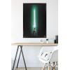 image:imageStar Wars Original Trilogy  Green Lightsaber Wall Poster 34L x 224W Premium Unframed VersionBlack Framed Version
