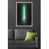 image:imageStar Wars Original Trilogy  Green Lightsaber Wall Poster 34L x 224W Premium Unframed VersionBlonde Framed Version
