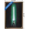 image:imageStar Wars Original Trilogy  Green Lightsaber Wall Poster 34L x 224W Premium Unframed VersionBronze Framed Version