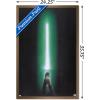 image:imageStar Wars Original Trilogy  Green Lightsaber Wall Poster 34L x 224W Premium Unframed VersionBronze Framed Version